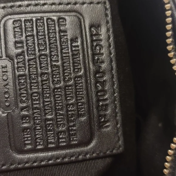 Coach Signature Black and Tan/Gray Tote - Picture 3 of 8